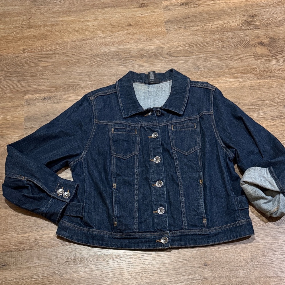 Lane Bryant Dark Blue Denim Jacket
